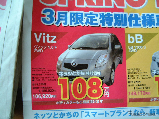 【新車値引き情報】このプライスでこの新車を購入できる!!…コンパクトカー