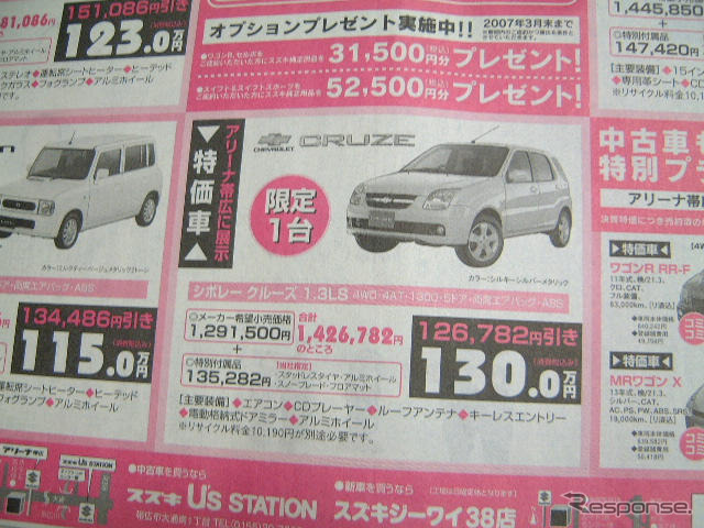 【新車値引き情報】このプライスでこの新車を購入できる!!…コンパクトカー