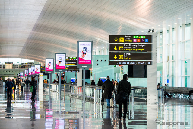 バルセロナ空港　(c) Getty Images