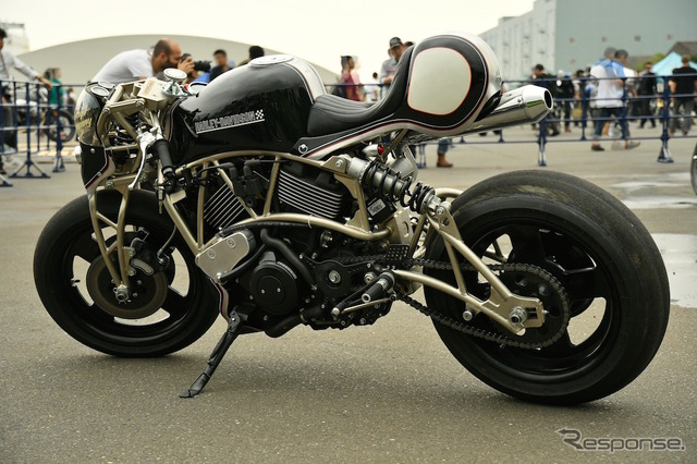 ハーレーダビッドソンもSTREET750をベースにしたカスタムモデルを展示。