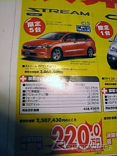 売り切れ御免---このプライスでこの新車を購入できる!!
