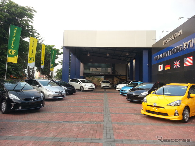 スリランカの中古車販売店