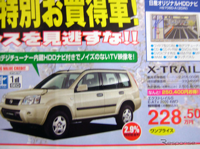 売り切れ御免---新車値引き情報 SUV、RV、セダン、ユーティリティ
