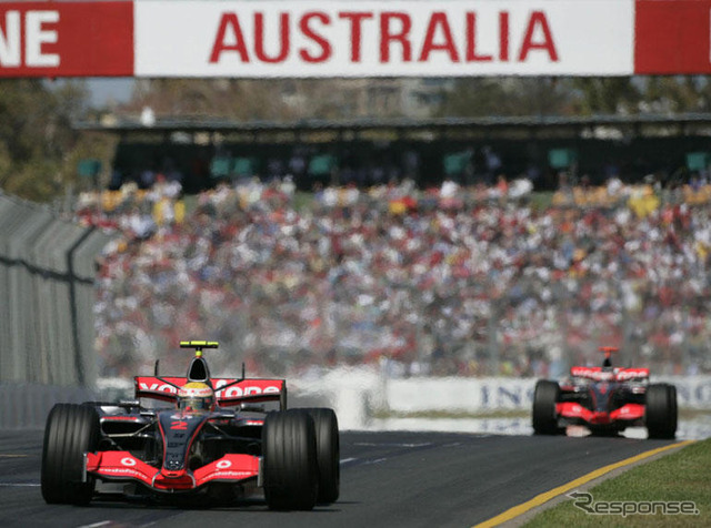 ハミルトン、デビュー戦でいきなり表彰台…オーストラリアGP