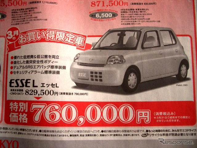 売り切れ御免---新車値引き情報 コンパクトカーor軽自動車を買うぞ