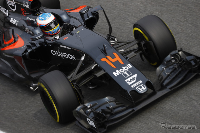 今季のF1を戦っているマクラーレンMP4-31・ホンダ(#14 F.アロンソ)。