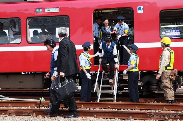 鉄道事故復旧訓練(京急ファインテック久里浜事業所、10月4日)