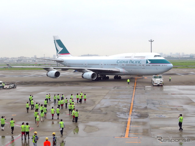 キャセイ747旅客機ラストフライト（10月1日）