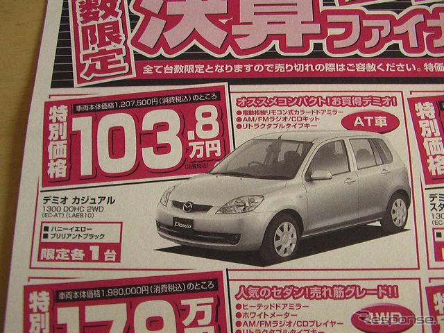 【新車値引き情報】明日はこのプライスでこの新車を購入できる!!
