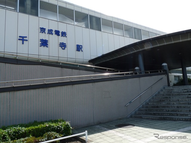 千葉線と千原線では6両編成の列車を増やして混雑緩和を図る。写真は千原線の千葉寺駅。