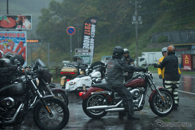 2日間にて600km超をライディングしたHDJのメディアツアー。