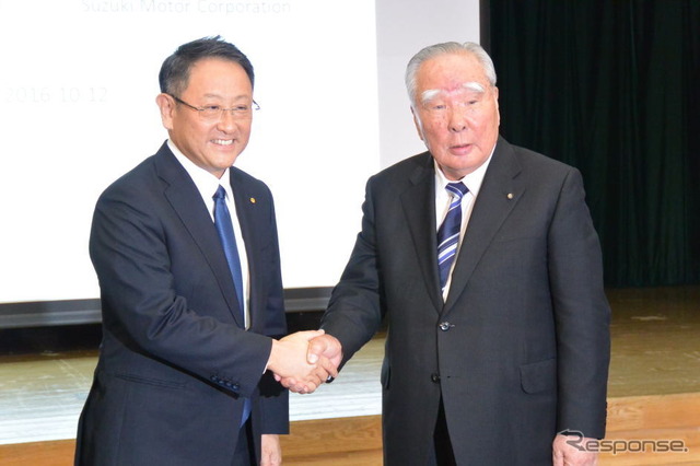 トヨタ自動車 スズキ 共同会見