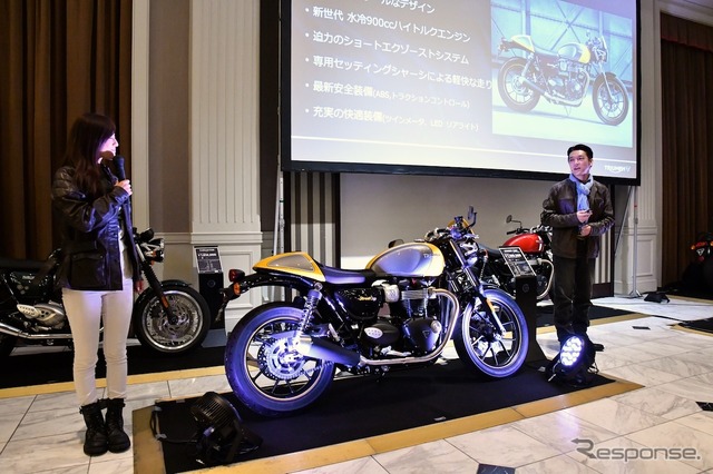 トライアンフモーターサイクルズジャパンは10月13日、メディアローンチを開催し、ニューモデルを本邦初公開した。