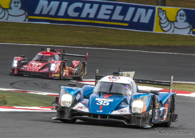 LMP2クラスは今回も接戦が予想される(手前:LMP2クラス車、奥:LMP1のノンハイブリッド車)。