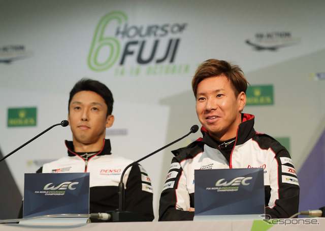 トヨタのLMP1-Hマシンで戦う中嶋一貴と小林可夢偉。