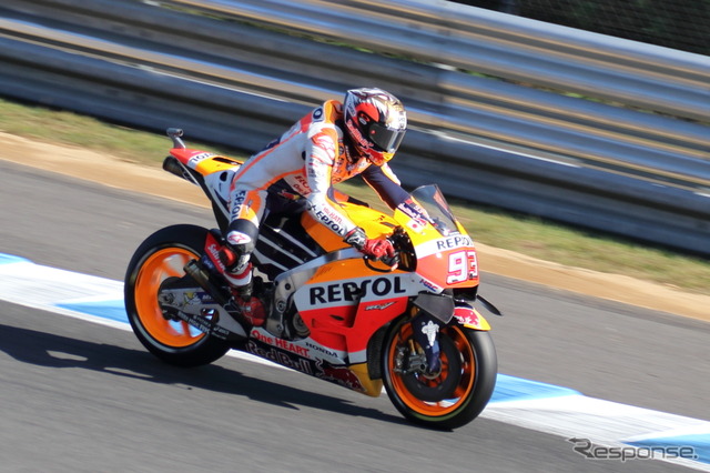 【MotoGP 第15戦日本】ロッシが大逆転でポールポジションを獲得、マルケスは不運に泣く
