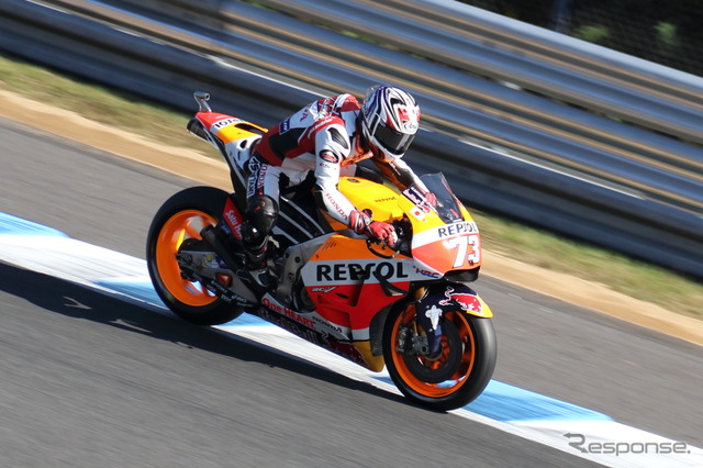 【MotoGP 第15戦日本】ロッシが大逆転でポールポジションを獲得、マルケスは不運に泣く