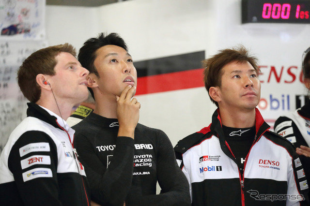 トヨタのA.デビッドソン、中嶋一貴、小林可夢偉。