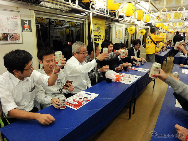 「京急×キリンビール横浜工場90周年記念ビール電車」(10月14日 金曜夜、京急大師線ほか)