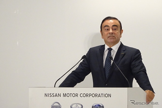 日産 ゴーン社長 《撮影 池原照雄》