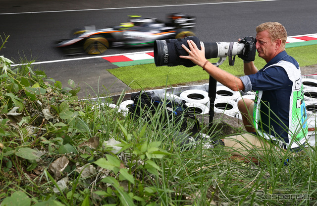 “F1日本GPを撮る” Getty Imagesのクライブ・メイソン