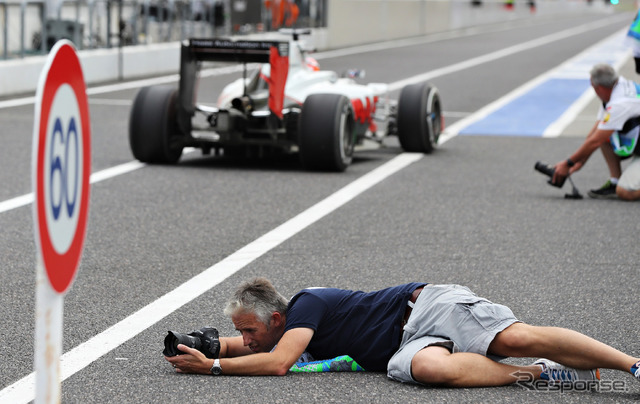 “F1日本GPを撮る” Getty Imagesのクライブ・ローズ