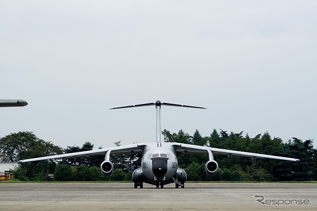 XC-2のチェイス(追跡)機として使われていた。当日はXC-2の量産型とともに一足早く帰投。