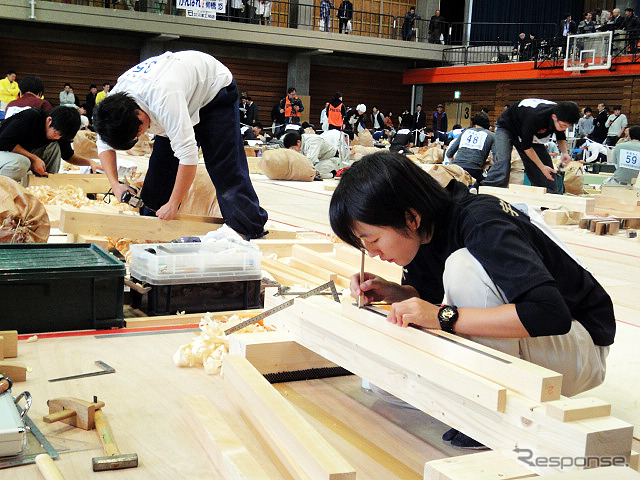 技能五輪全国大会(10月21~24日) 「建築大工」競技