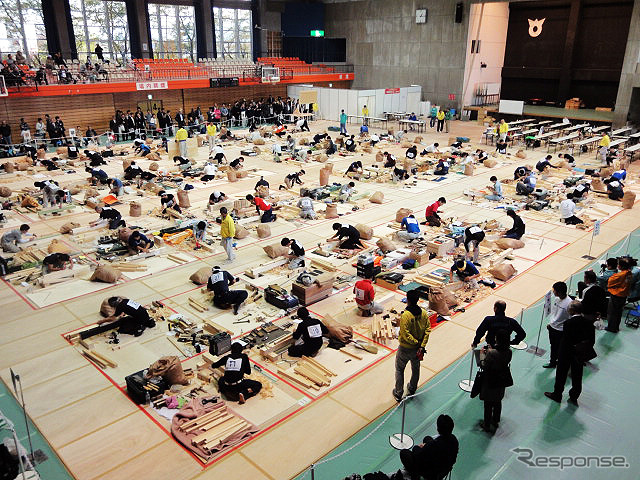 技能五輪全国大会(10月21~24日) 「建築大工」競技