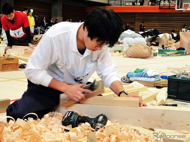 技能五輪全国大会(10月21~24日) 「建築大工」競技