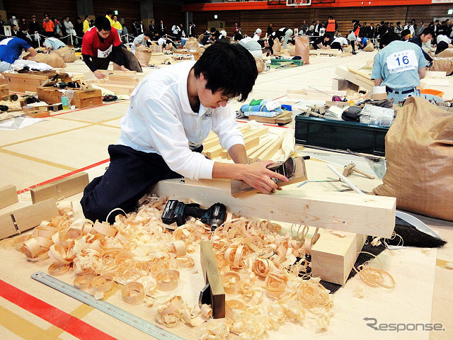 技能五輪全国大会(10月21~24日) 「建築大工」競技
