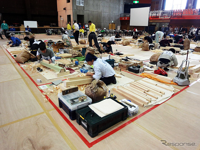 技能五輪全国大会(10月21~24日) 「建築大工」競技