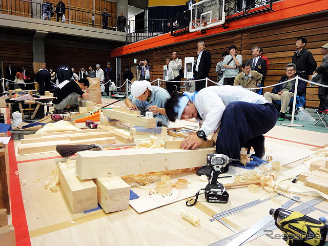 技能五輪全国大会(10月21~24日) 「建築大工」競技
