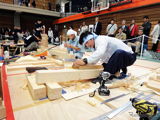 技能五輪全国大会(10月21~24日) 「建築大工」競技