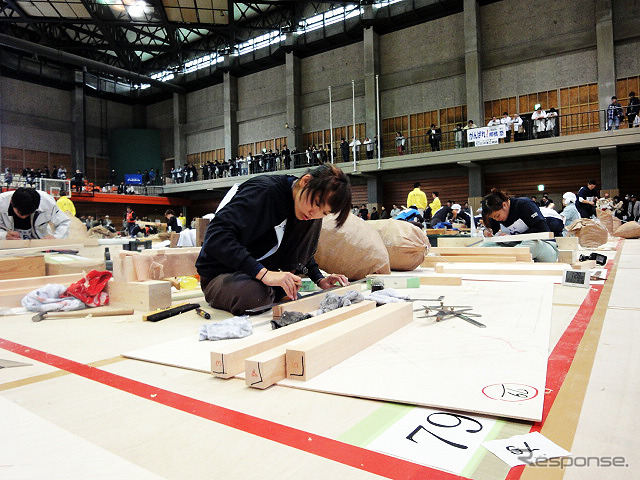 技能五輪全国大会(10月21~24日) 「建築大工」競技