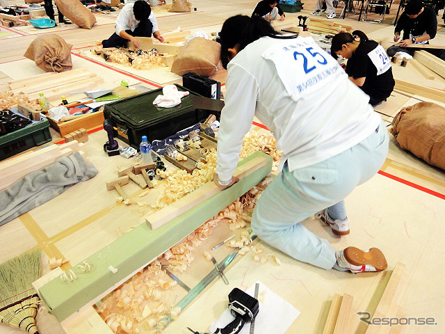 技能五輪全国大会(10月21~24日) 「建築大工」競技