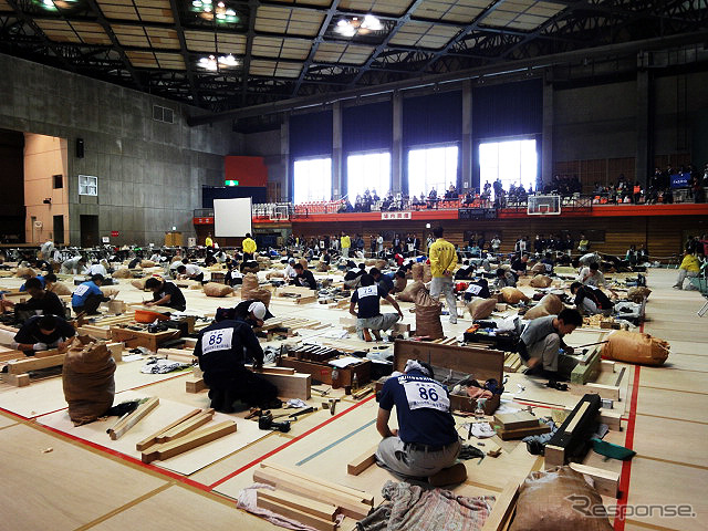技能五輪全国大会(10月21~24日) 「建築大工」競技