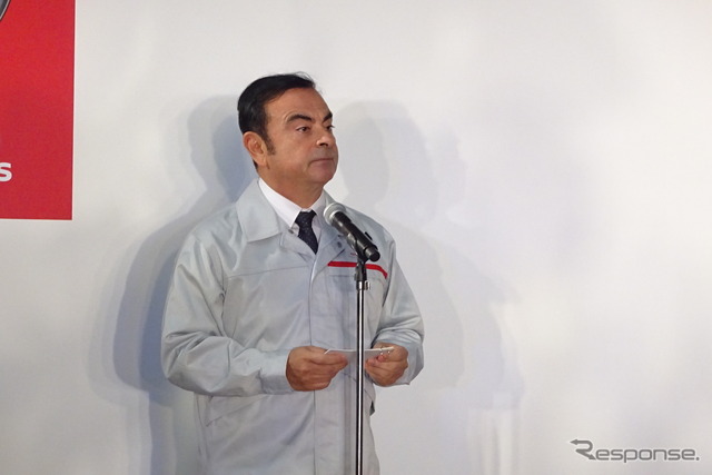 ゴーン社長　《撮影　池原照雄》