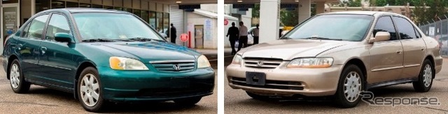 ホンダシビックとアコード
