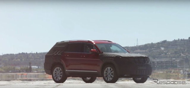 VWの新型ミッドサイズSUVの予告イメージ