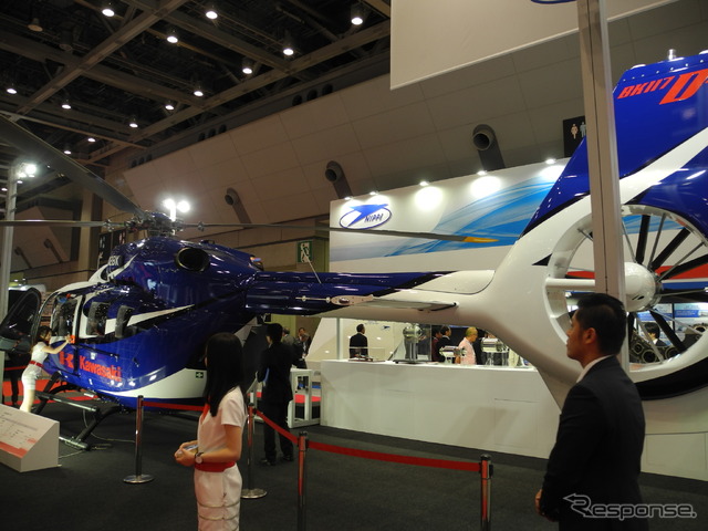 川崎重工業「BK117　D-2」（航空宇宙展2016）