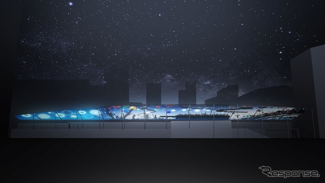 東京駅グランルーフ Light on Train(イメージ。2016年12月1~25日開催)