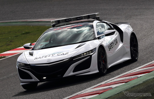 鈴鹿サーキットに新導入された「新型NSX」ベースのセーフティカー。
