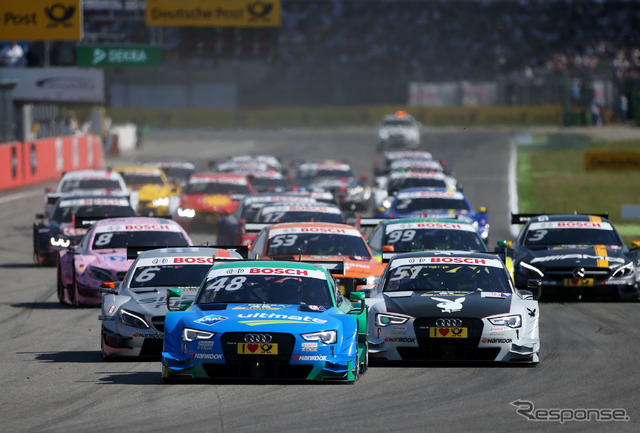 DTMではメルセデス、BMW、アウディが覇を競っている。