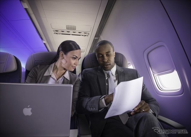 デルタ航空の機内Wi-Fi　source: Delta Air Lines