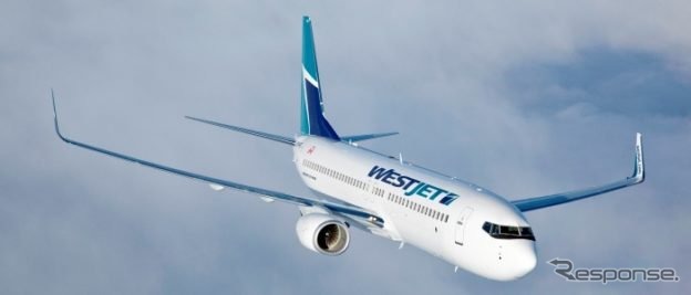 ウエストジェットの運航機材　source: WestJet