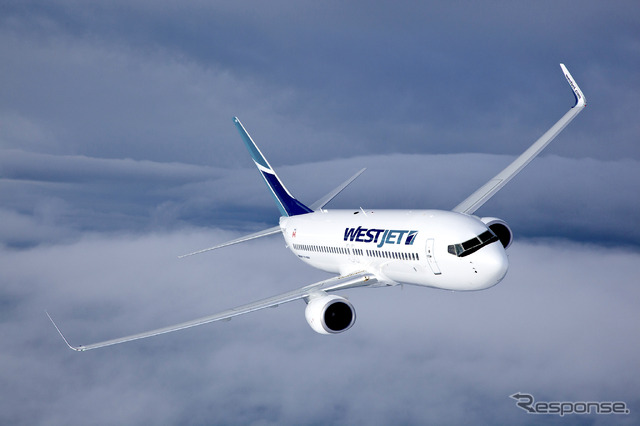 ウエストジェットの運航機材　source: WestJet