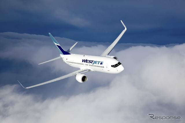 ウエストジェットの運航機材　source: WestJet