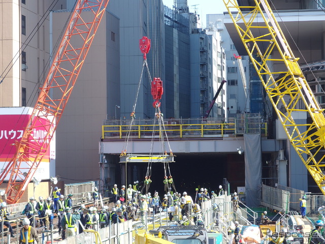 銀座線渋谷駅工事（11月5日、報道見学会）