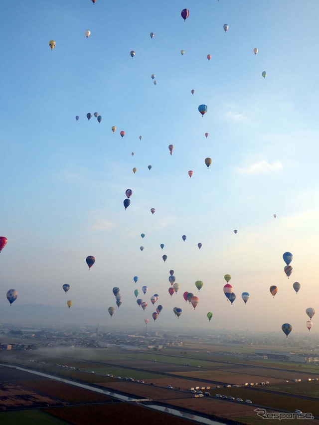 空を舞うバルーンの数々